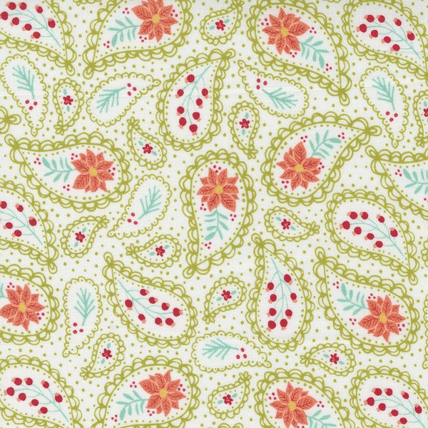 Moda | Joyful Joyful | 20804 11 | Cream | Paisley | Fat Quarter | Yardage X