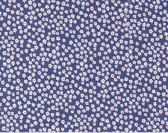 Moda | Graze  | 55601 12 | Blooms | Navy | Sweetwater | Fat Quarters | Yardage S