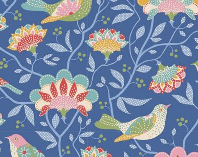 Tilda | Jubilee | Bird Tree | Blue | 100554 | Fat Quarters | Yardage