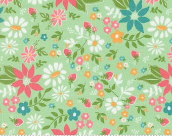 Moda | Strawberry Lemonade | 37670 17 | Mint | Fat Quarters | Yardage