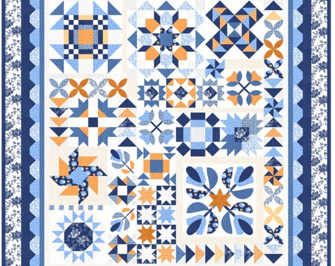 Reservation | Denim and Daisies | Fig Tree Co | Boxed Kit 35380 | 66in x 72in | Ships August 2024