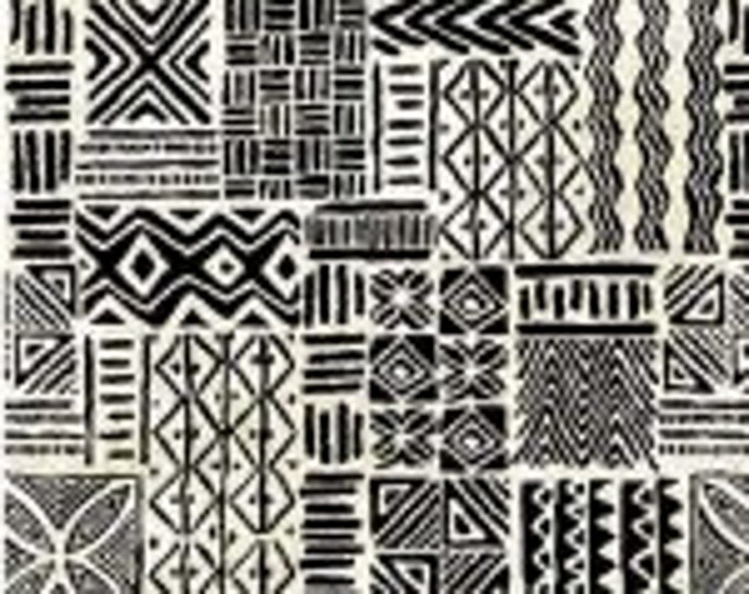 Michael Miller | Kenya | CX9989-BLACK | Primitive Geo |  Fabric | Fat Quarters and Yardage X