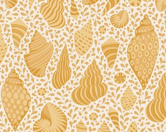 Tilda Fabric | Cotton Beach | 110027 | Blenders Beach Shells Honey | Fat Quarter and Yardage