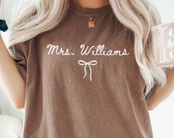 Personalized Future Mrs Shirt, Custom Engagement Tee, Bride To Be Gift, Newly Engaged Shirt, Fiancee Bridal Anniversary Tee Comfort Colors