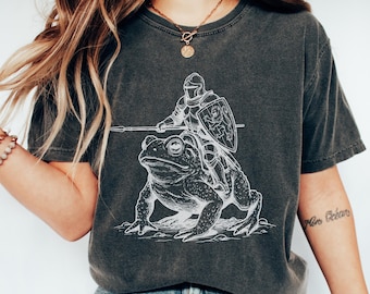 Medieval Comfort Colors Shirt, Fantasy Lover Knight T-shirt, Cottagecore Goblincore Tee, Funny Meme Tshirt, Weirdcore Clothing Gift for Her