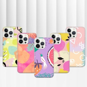 Ästhetische Design Handyhülle für iPhone 16e, 15, 14, 13, 12, 11, Google Pixel 9 Pro, 8, 7A, Samsung S25 edge, S24 FE, A71, A36