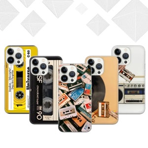 Cassette Phone Case Nostalgia 80s  Cover for iPhone 16 Pro, 15, 14, 13, 12, 11, Google Pixel 9 Pro, 8, 7A, Samsung S25, S24 FE, A26, A36