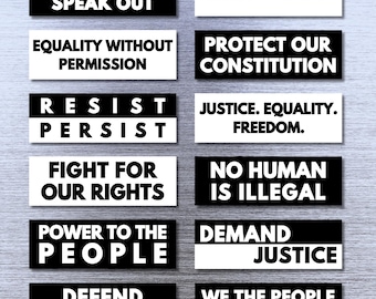Abolish ICE Anti-Trump Bumper Magnet, Resist & Persist Car Stickers