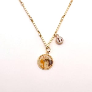 Collar personalizado con dije de madre e hijo de Klimpt