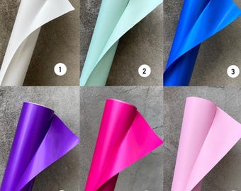 Flower Wrapping multicolored waterproof Paper. Floral bouquet double sided wrap. Korean style.