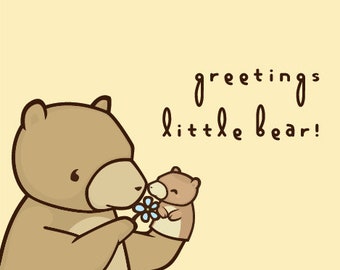 Little Bear hecho a mano en Toronto Tarjeta de Felicitación