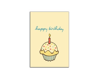 Cupcake Birthday Card - Made In Toronto