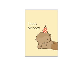 Beaver Birthday Card - Made In Toronto