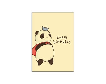 Hero Panda Birthday Card - Made In Toronto