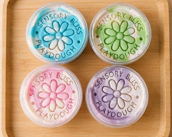 Ice Cream Playdough, Pastel Swirl Scented Dough - 250g Jar