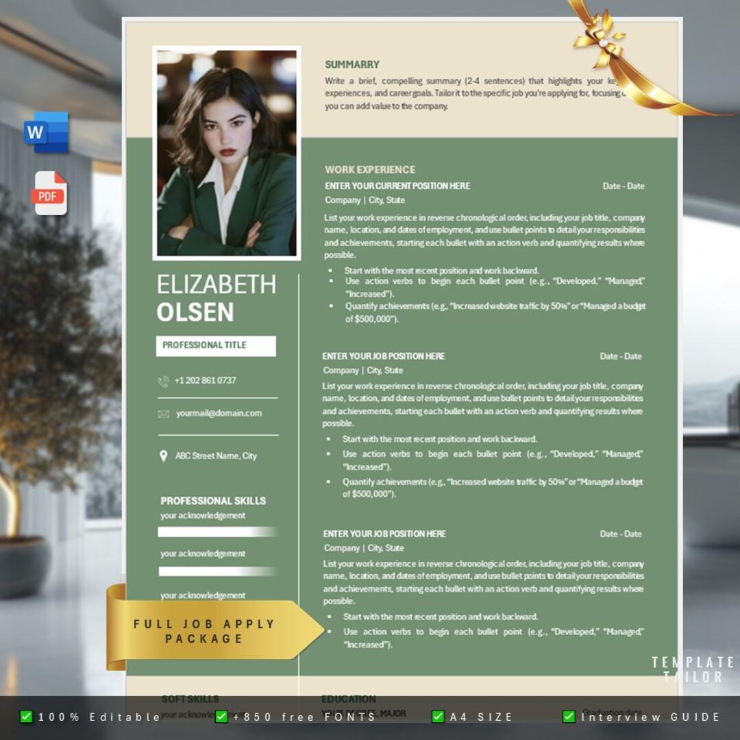 Creative Professional Resume Template 09 | Unique Design | Clean Design ...