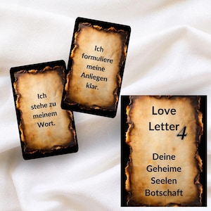 Seelenpartner Klärungs Karten Set - 110 Karten Love Letter 4 / Gespräch mit Deinem Herz Mensch Liebe/Beziehung/Ehe/Verbindung/Liebesorakel