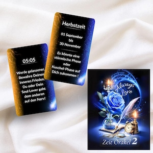 Seelenpartner Zeit Orakel 2  Karten Set - 110 Karten aus der Love Letter,Gespräch mit Deinem Soul Lover Reihe, Liebe/Beziehung/Verbindung