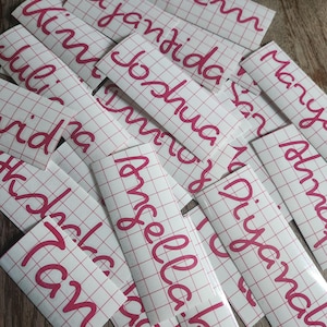 Love Island Inspired Name Decal, Personalized Vinyl Sticker for Bottles, Cups, Laptops & More