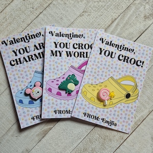 Pendentif sabot, carte de Saint-Valentin, Saint-Valentin en classe, cartes de Saint-Valentin pour enfants, Saint-Valentin personnalisée, cartes personnalisées