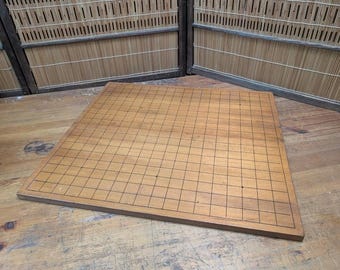Vintage Japans Go-vouwbord met de hand gegraveerd traditioneel spel Japanse veiling AD6