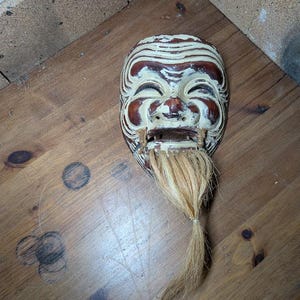 能面 木彫り 武悪 能面武悪木彫り