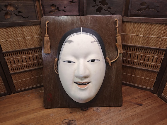 1970年代 日本製 巨人 小面 能面 陶器製 壁掛けアート ヴィンテージ