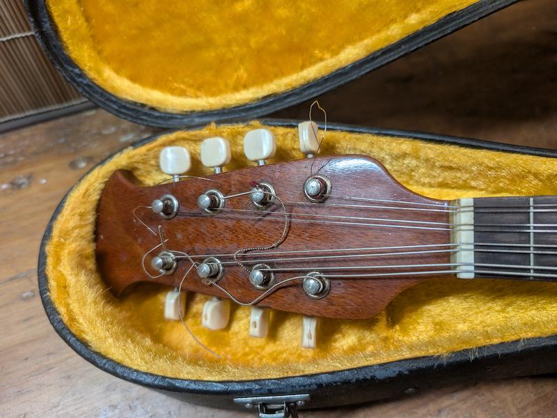 Vintage Suzuki M-215 Mandolin 1970s Japan With Original Hard Case