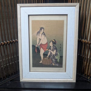 Decoração de parede japonesa única, super rara e única, entrada para casa, obra-prima autêntica, cartão postal, Japão Gaisha, decoração perfeita para sala de estar F1