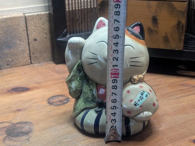 日本製ヴィンテージ招き猫置物 陶器製 幸運のお守り 装飾品 Z1 - Etsy 日本