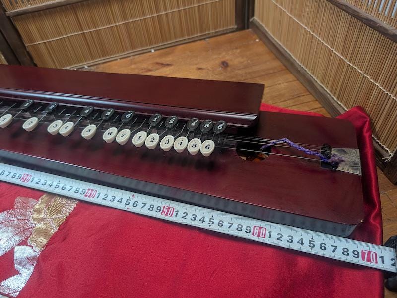 Vintage Suzuki Taisho Koto 1980s – Japanese String Instrument w