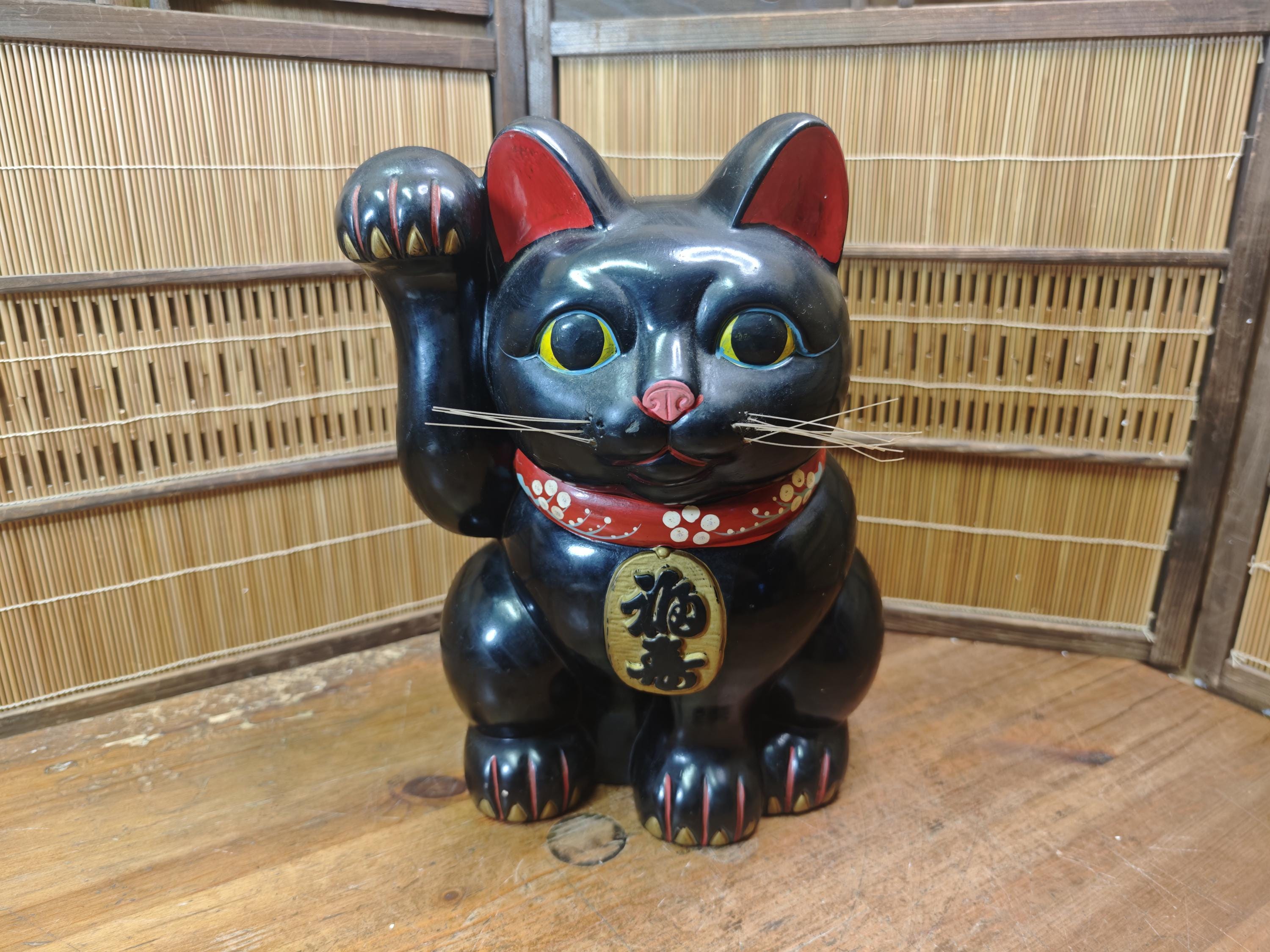招き猫 15cm 古もの 瀬戸 LuckyCat Antique object il_fullxfull.8023127857_ai7g.jpg
