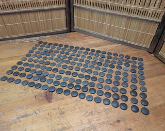 Vintage Japanese Go Stones • 200 High-Grade Natchi Shell Blacks • Authentic Japan Set J17