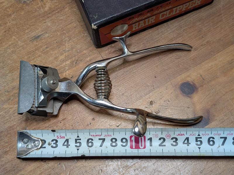 Japanese Vintage 1950s Mechanical Hair Clippers Jūkō Tokusei
