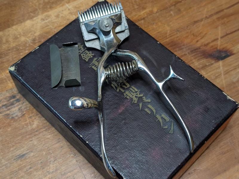 Japanese Vintage 1950s Mechanical Hair Clippers Jūkō Tokusei