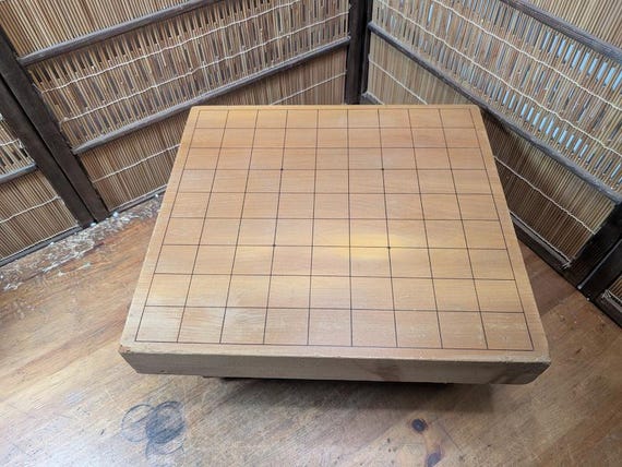 ヴィンテージ日本製将棋盤 1980年代 木製将棋盤 日本オークション C179 ヴィンテージ日本製将棋盤 1980年代 木製将棋盤 日本オークション C179