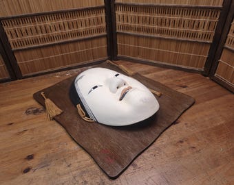 1970年代 日本製 巨人 小面 能面 陶器製 壁掛けアート ヴィンテージ