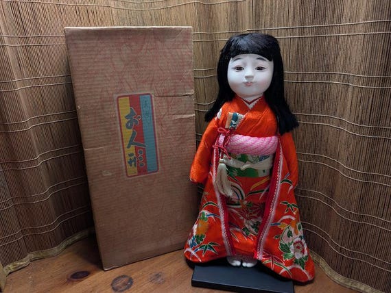 Rare 1967 Japanese Vintage Ishimatsu Doll | Silk Kimono