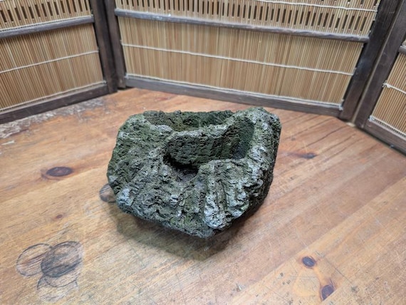 Rare Japanese Vintage Karui Ishi Stone Wabi Sabi Rock Bonsai Garden Decor Auction JP C259