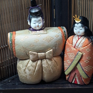 Rare 1970s Japanese Hina Dolls | Custom Order-Made Set | Never Used or Displayed | Vintage Handmade Doll Set | Made in Japan CC3