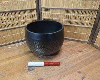 Vintage Japanese Bronze Rin Bell Set 1970s Buddhist Meditation Temple Bell Japan C371