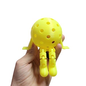The Pickleball Pal! Articulated Pickleball Gift! The Perfect Display or Gift for Pickleball Fans!