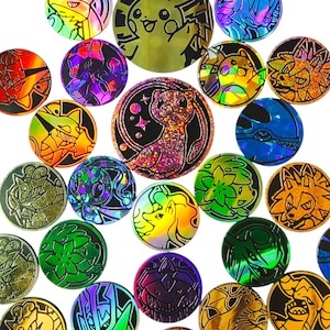Official Pokemon Coins - Regular & Jumbo Size - A Perfect Stocking Stuffer or Gift!