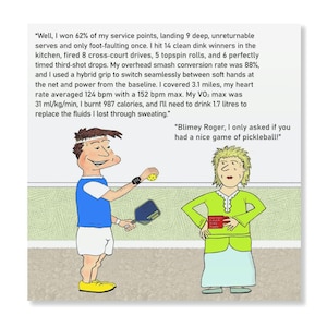 Funny Pickleball Stats Card - Personalised Pickleball Birthday Gift