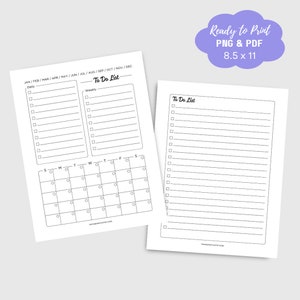 Printable Daily To-Do List: Task Planner for ADHD (PDF)