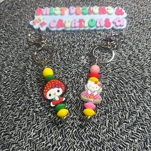 Schattige handgemaakte siliconen sleutelhanger met kattenkralen | Leuk en functioneel accessoire