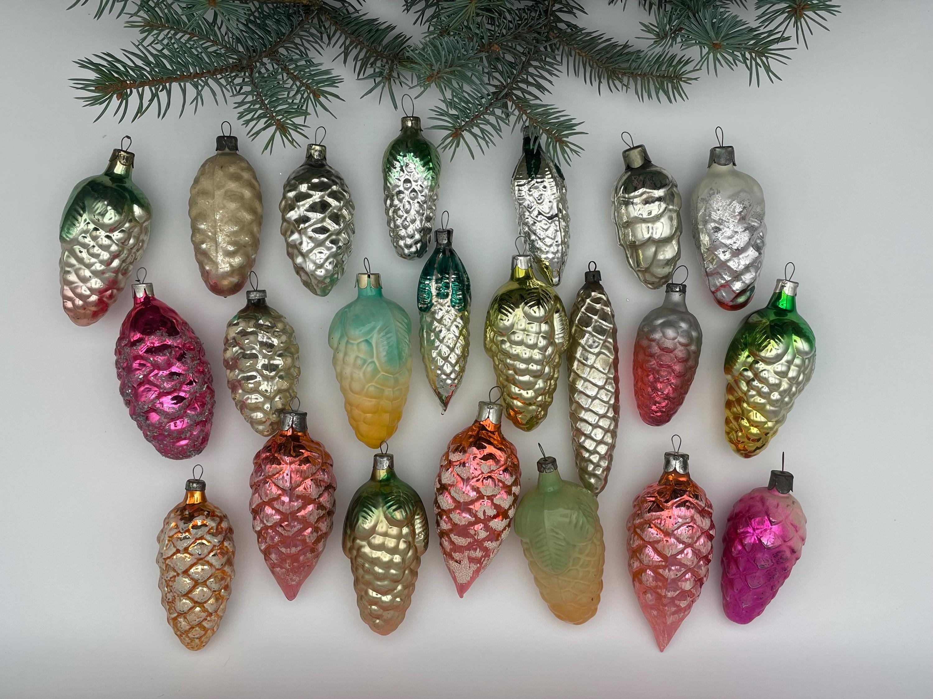 Vintage Glass Christmas Ukraine Ornaments - Etsy Canada
