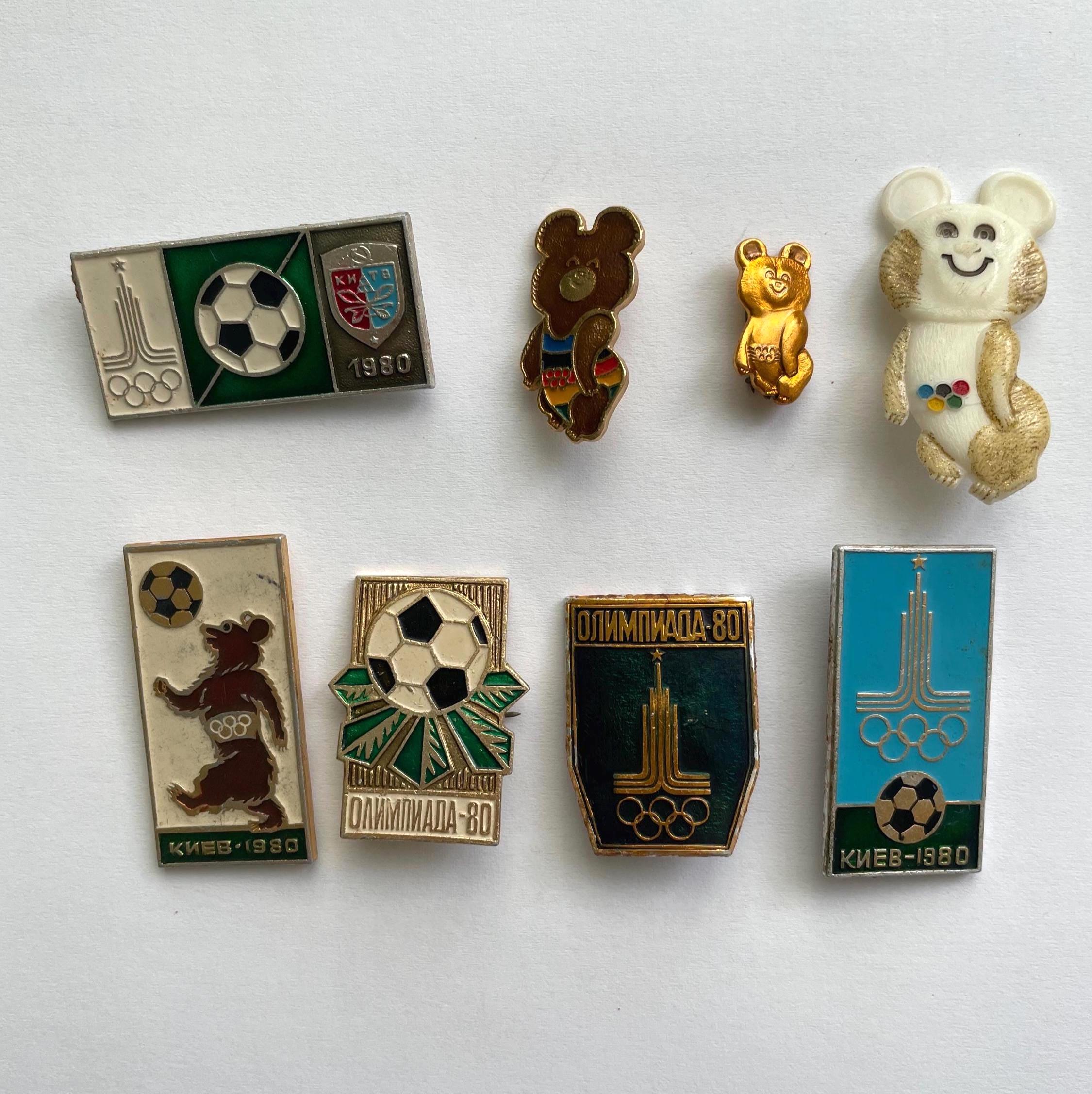 Lots d'épingles en aluminium rares en 6 variantes des Jeux