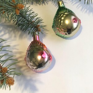 Adorno de pez de cristal vintage - Decoración retro para árbol de Navidad - Idea de regalo navideño