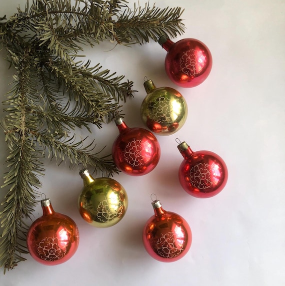 ソビエト クリスマスオーナメント ガラスオーナメント ボール 27個
